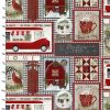 3 Wishes Fabric A Christmas to Remember Winter Blocks with Ruler