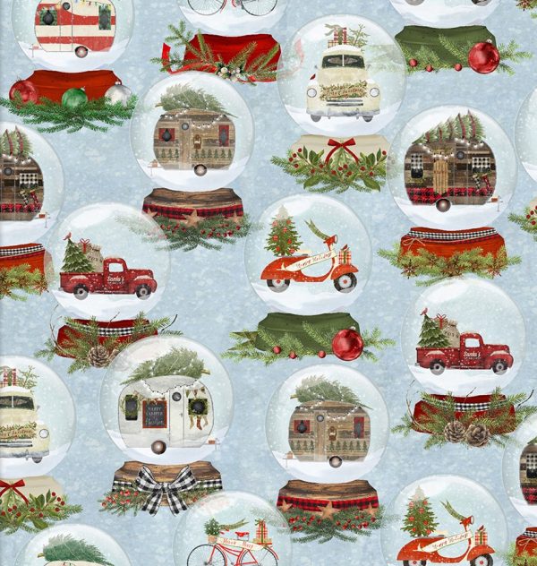 3 Wishes Fabric A Christmas to Remember Snowglobes