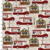 3 Wishes Fabric A Christmas to Remember Trucks with Ruler