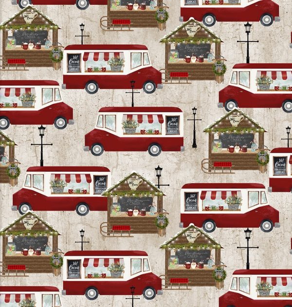 3 Wishes Fabric A Christmas to Remember Trucks