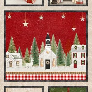 3 Wishes Fabric French Countryside Christmas Quilt Panel