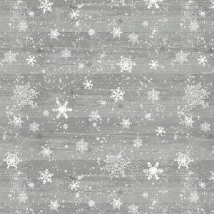 3 Wishes Fabric Dreaming of a Farmhouse Christmas Snowflakes