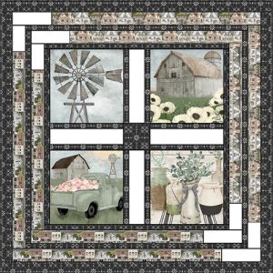 3 Wishes Fabric White Cottage Farm Free Quilt Pattern