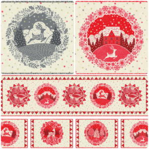 Makower Fabrics Scandi Christmas Free Placemat Pattern