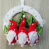 Endless Thread Red Yuletide Gnome Wreath Pattern