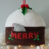 Endless Thread Christmas Pudding Cushion Pattern Reverse