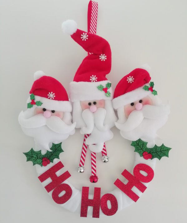 Endless Thread Ho Ho Ho Santa Wreath Pattern